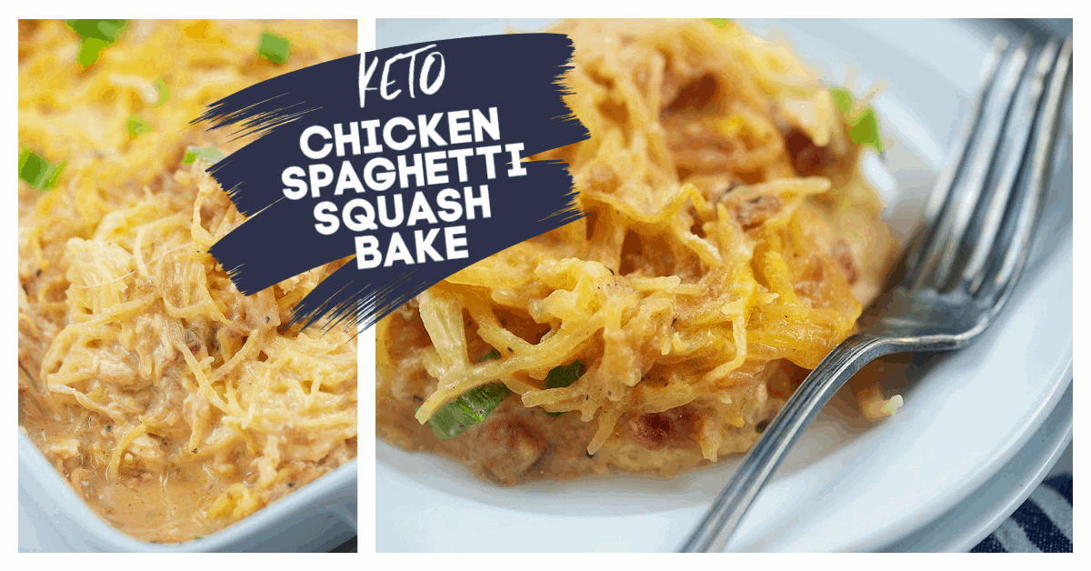 Chicken Spaghetti Squash Casserole - That Low Carb Life