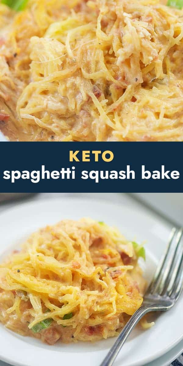 Chicken Spaghetti Squash Casserole - That Low Carb Life