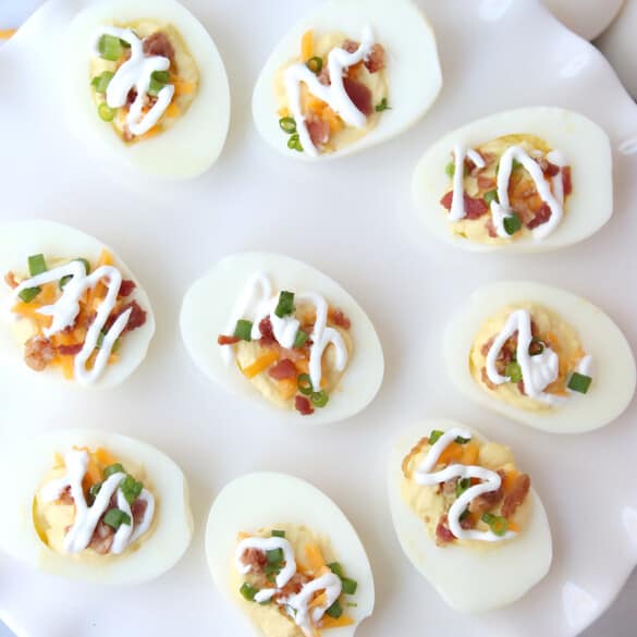 Keto Loaded Deviled Eggs Recipe! That Low Carb Life