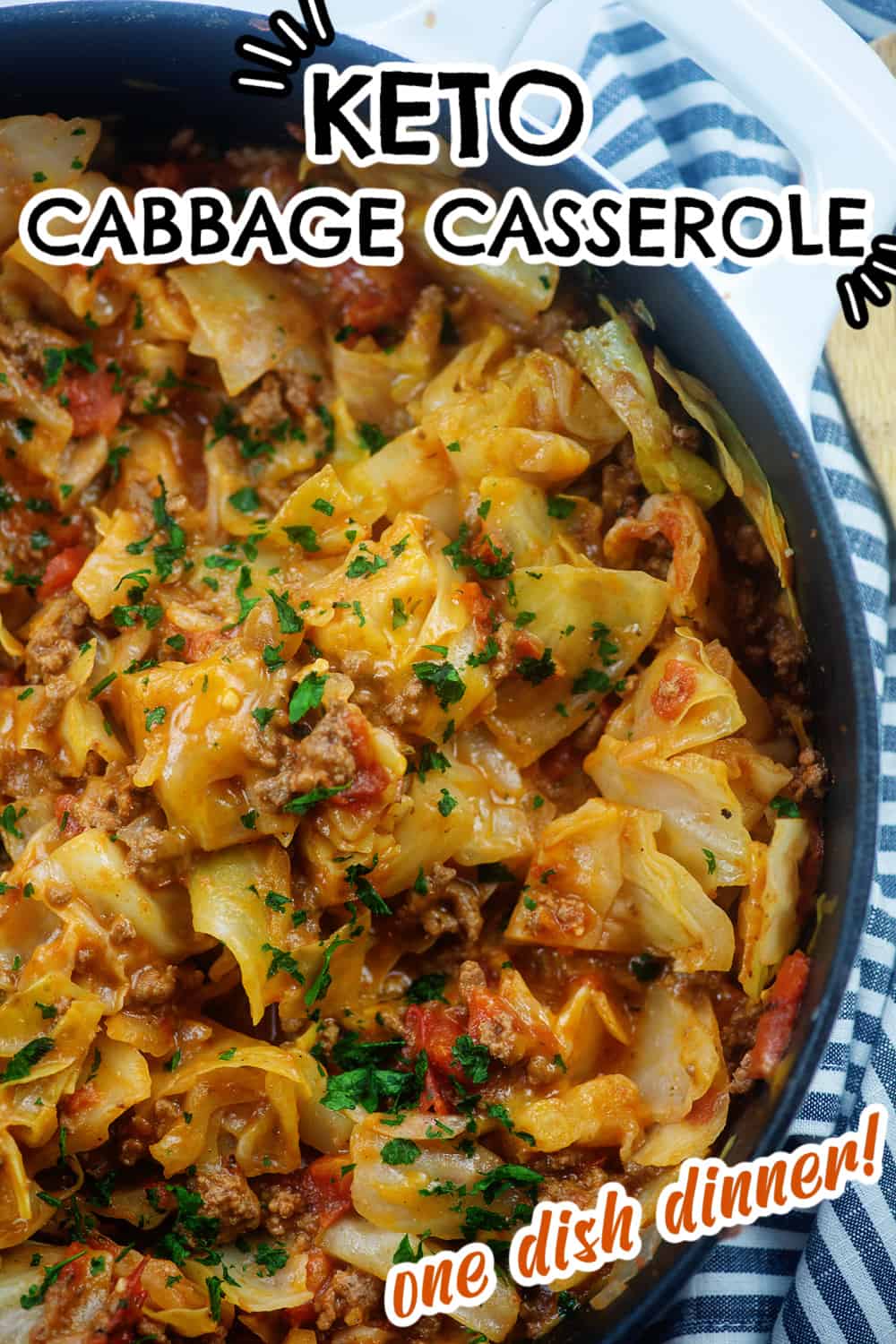 Keto Cheesy Cabbage Casserole | That Low Carb Life