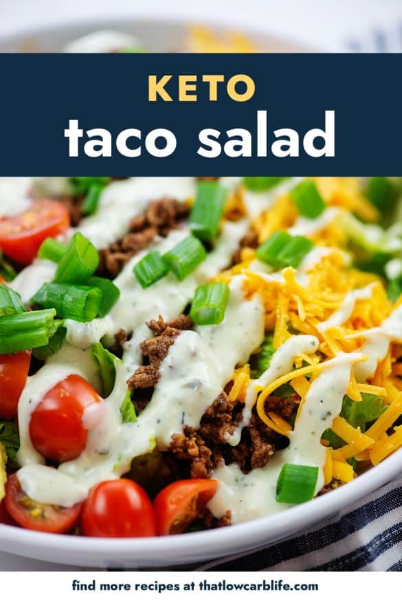 Healthy And Fresh Keto Taco Salad That Low Carb Life 7784