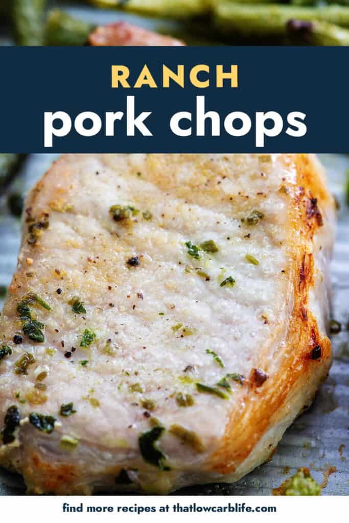 pork chop on sheet pan.
