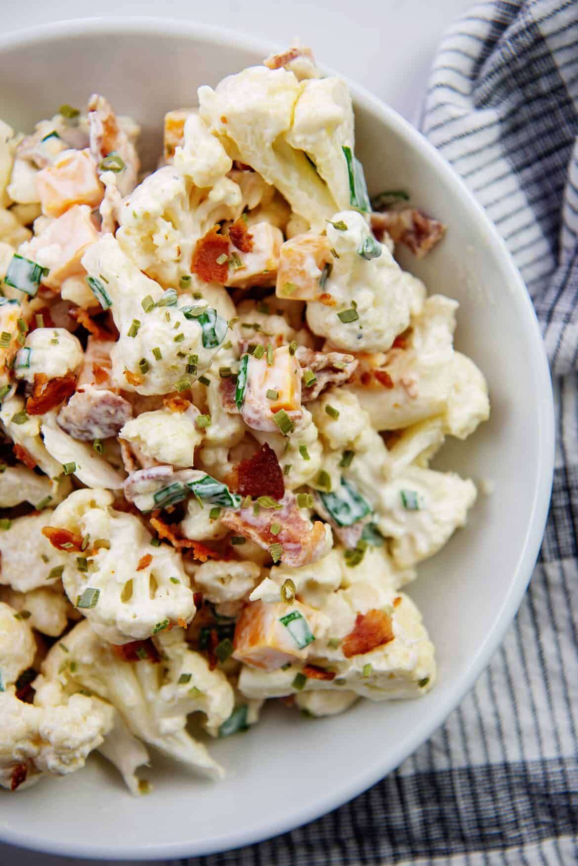 Loaded Cauliflower Salad Recipe That Low Carb Life