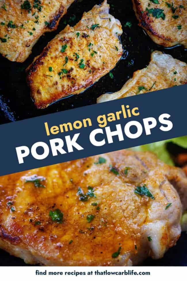 Lemon Garlic Pork Chops - That Low Carb Life