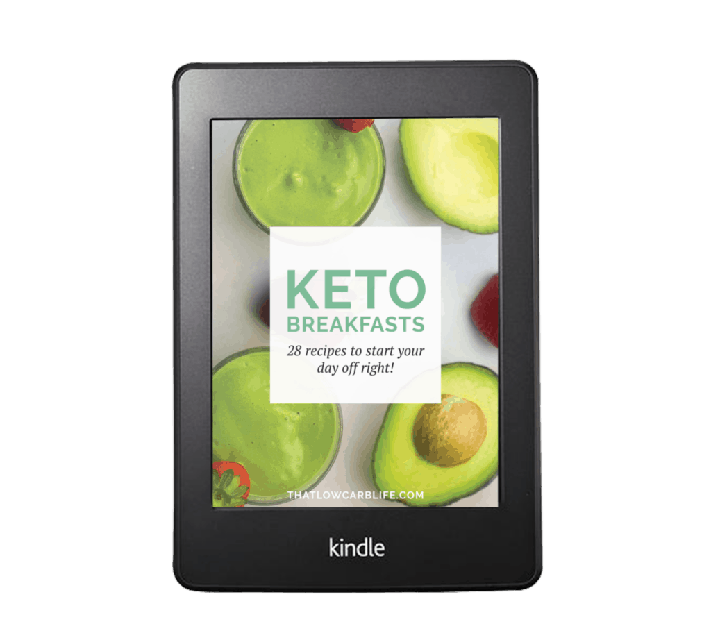 keto breakfast ebook cover photo.