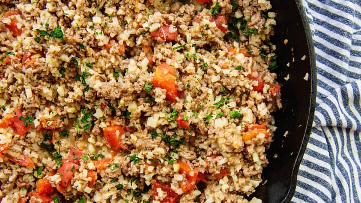 Italian Cauliflower Rice Skillet-image