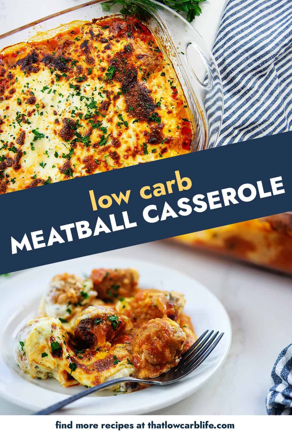 Easy Cheesy Keto Meatball Casserole Recipe That Low Carb Life