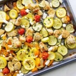 Greek Sheet Pan Chicken & Veggies - That Low Carb Life