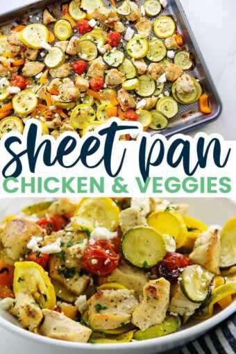 Greek Sheet Pan Chicken & Veggies - That Low Carb Life