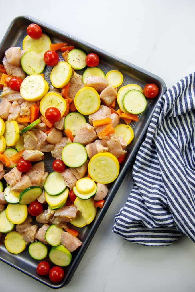 Greek Sheet Pan Chicken & Veggies - That Low Carb Life