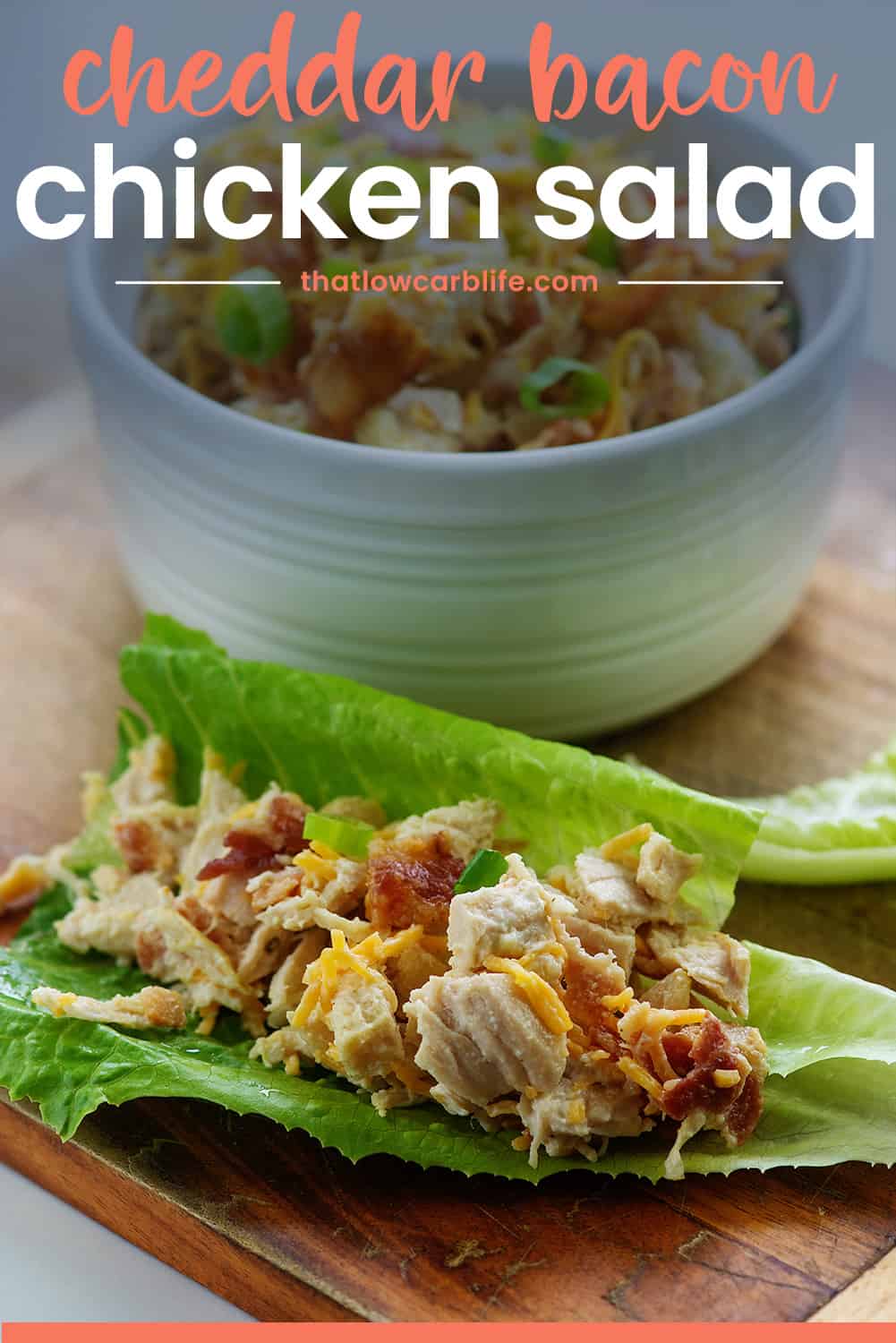 Cheddar Bacon Ranch Chicken Salad - That Low Carb Life