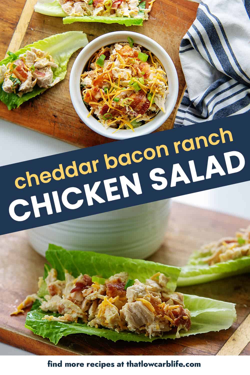 Cheddar Bacon Ranch Chicken Salad - That Low Carb Life