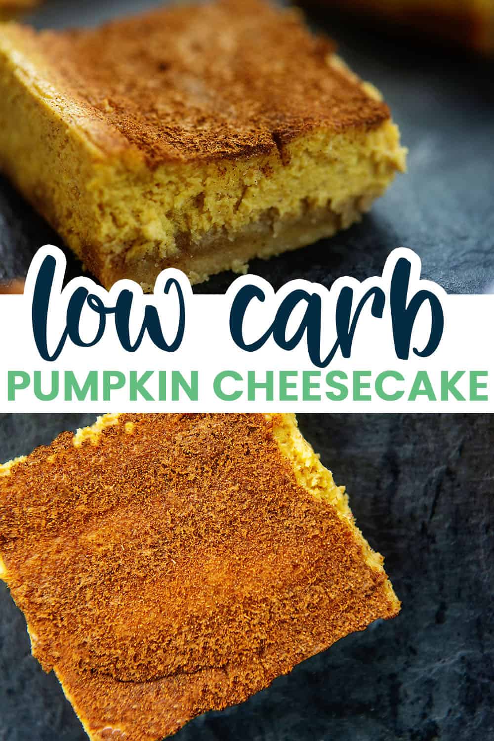 Keto Pumpkin Cheesecake Bars | That Low Carb Life