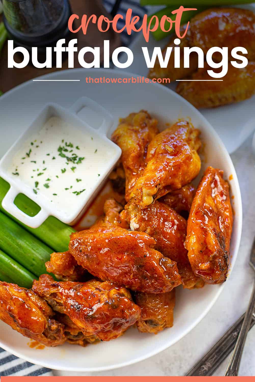 Crock Pot Chicken Wings (Crispy & Keto!)