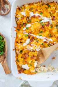 Keto Chicken Bacon Ranch Casserole | That Low Carb Life