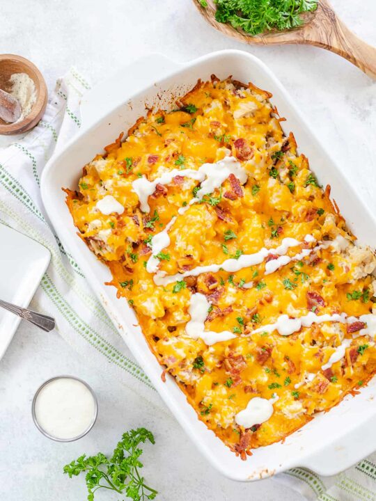 Keto Chicken Bacon Ranch Casserole