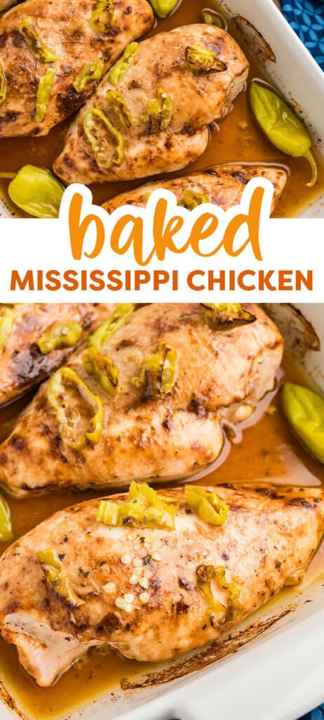 Collage of Mississippi chicken images.