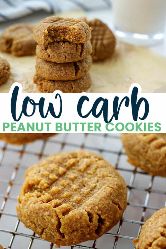 collage of low carb cookie images.
