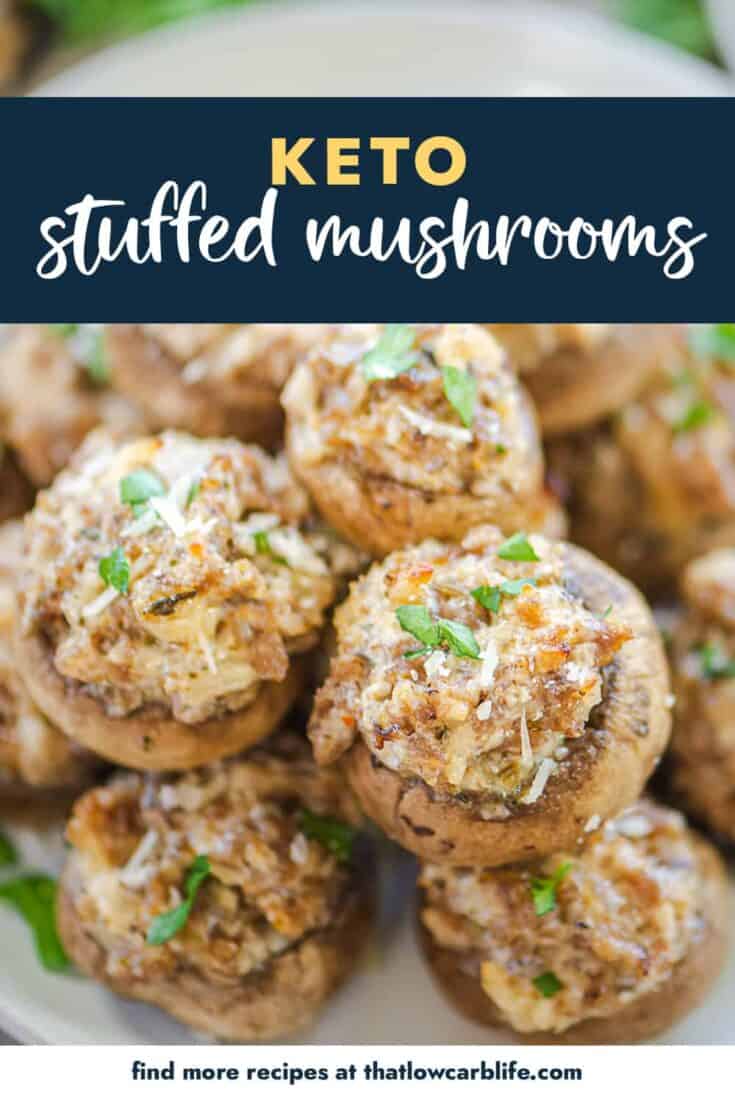 Keto Stuffed Mushrooms | That Low Carb Life