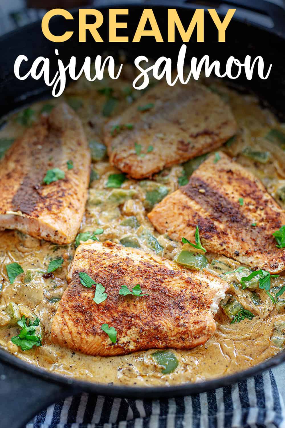 Creamy Cajun Salmon Recipe | That Low Carb Life