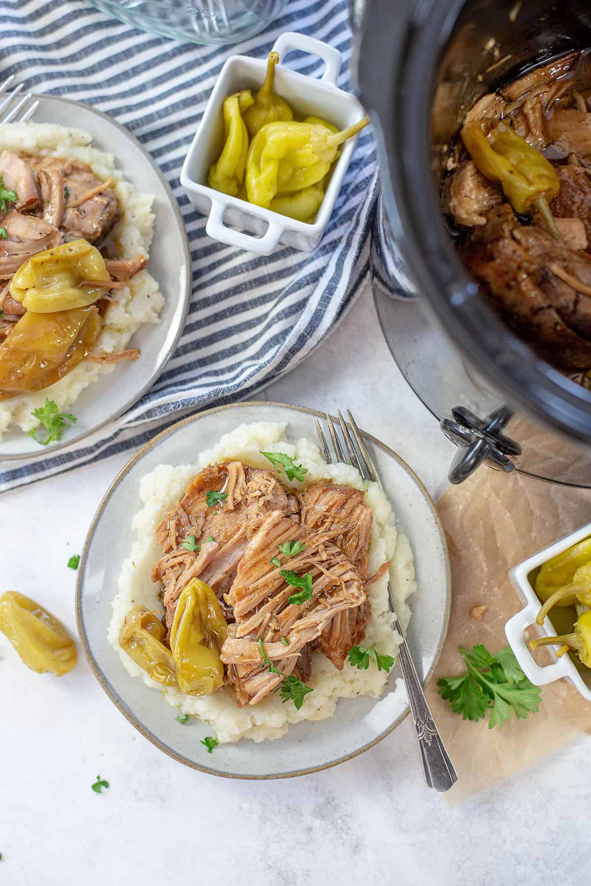 low carb Mississippi pork roast recipe.