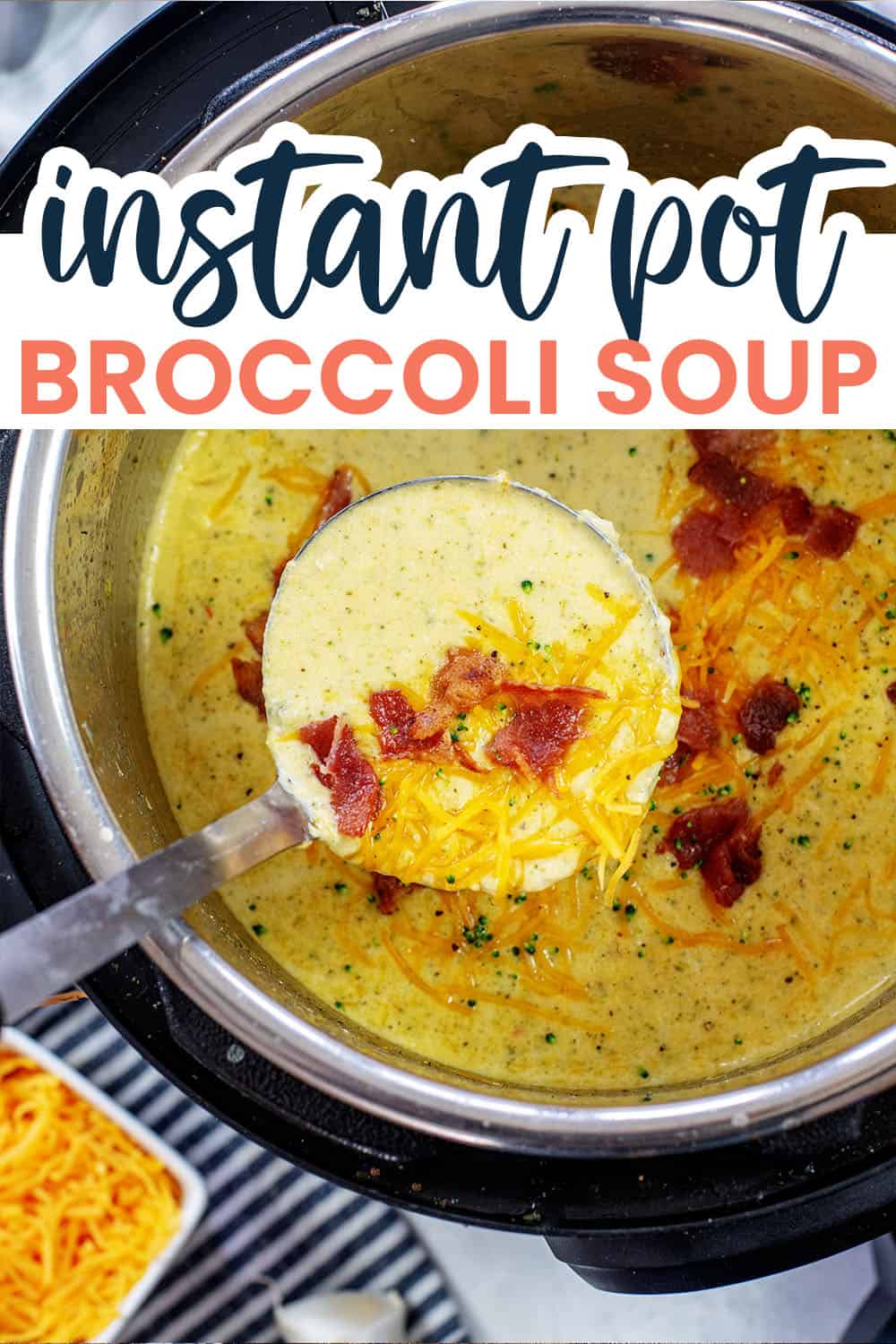 Keto Instant Pot Broccoli Cheese Soup That Low Carb Life