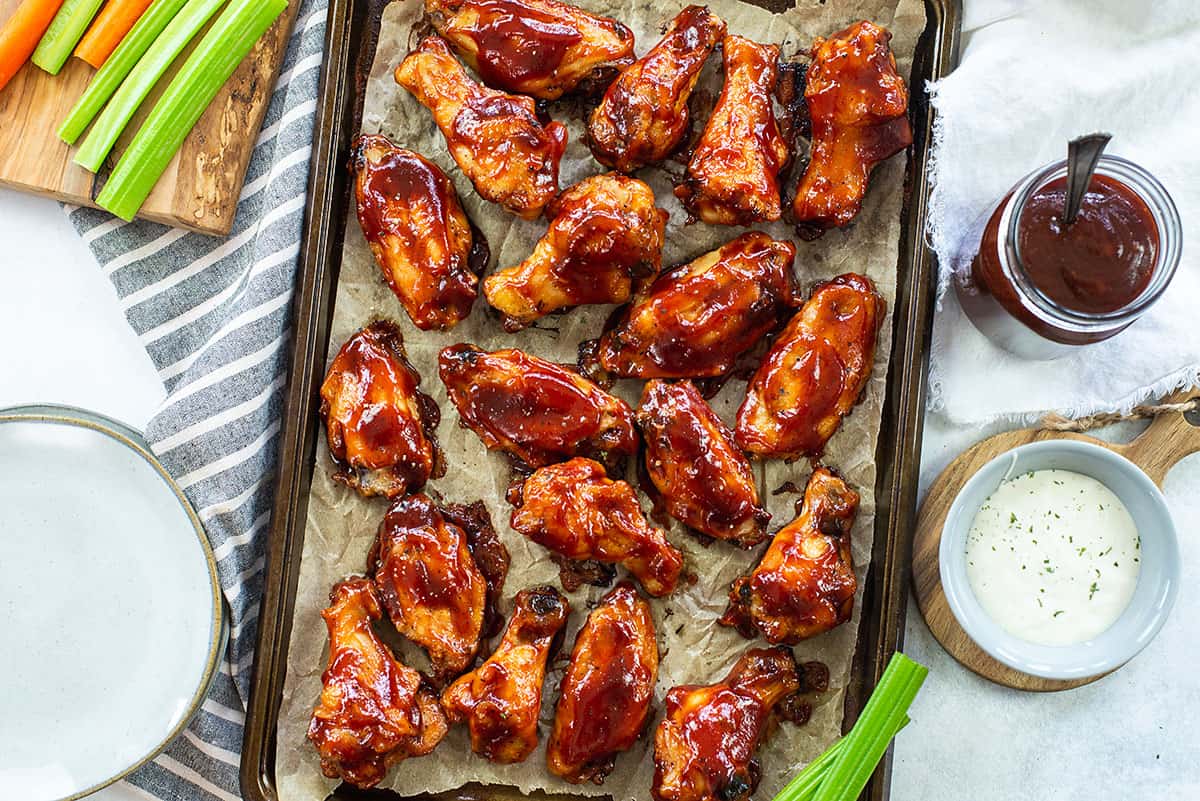 Oven Baked BBQ Chicken Wings - Casual Foodist