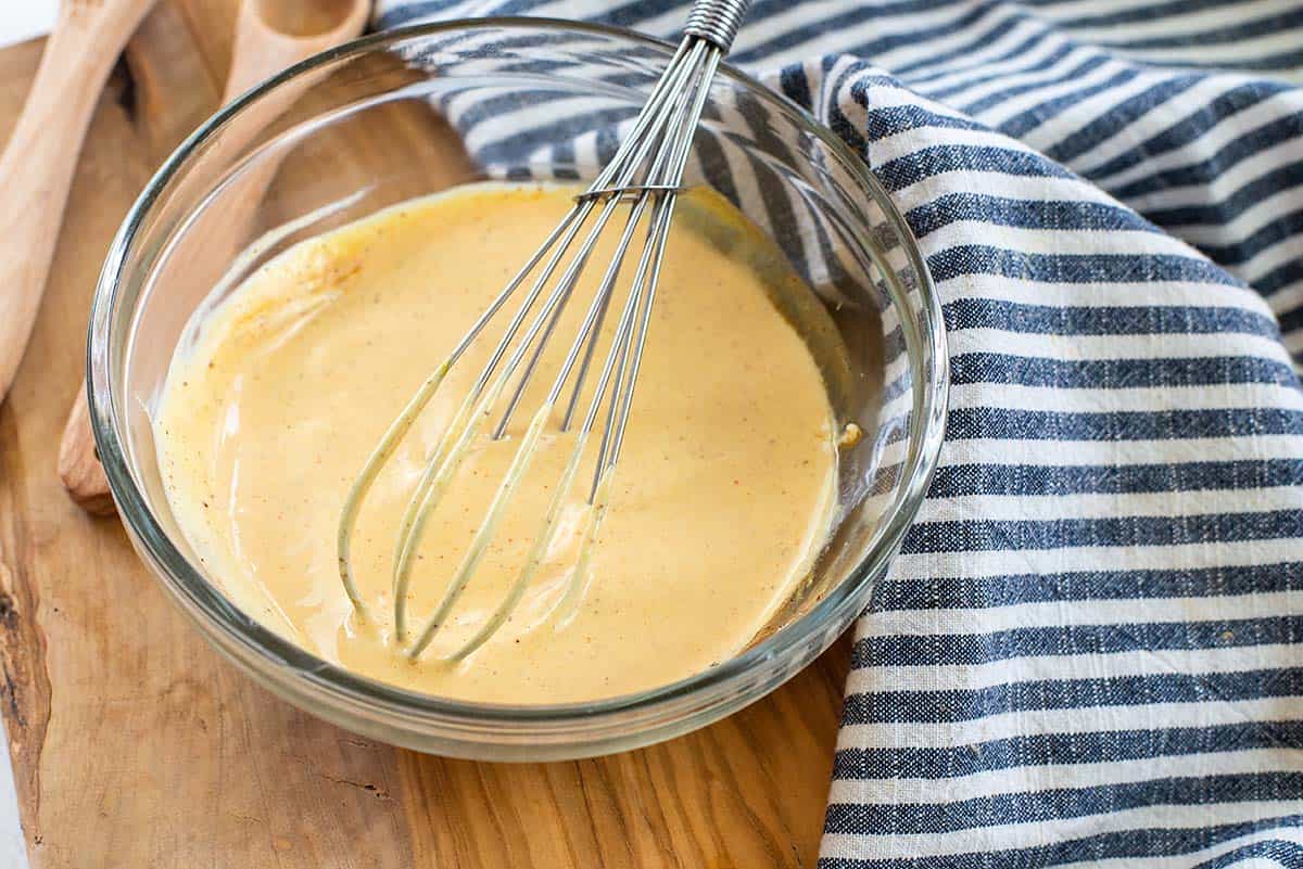 cheeseburger sauce in bowl.