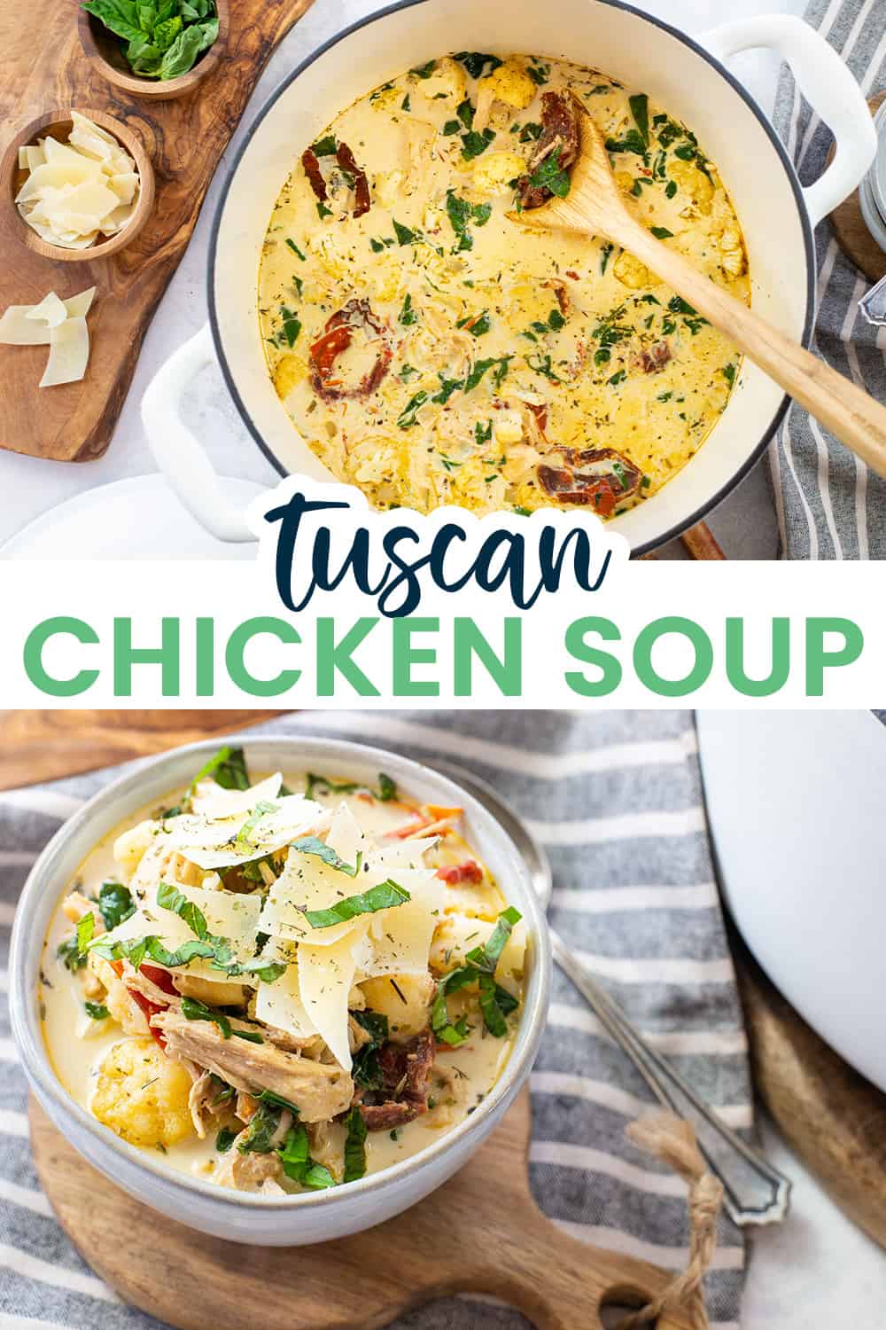Creamy Tuscan Chicken Soup Recipe | That Low Carb Life