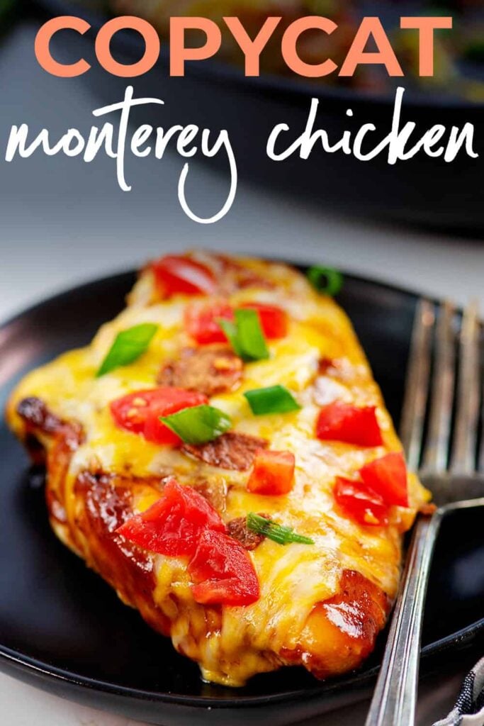 copycat monterey chicken recipe on plate.