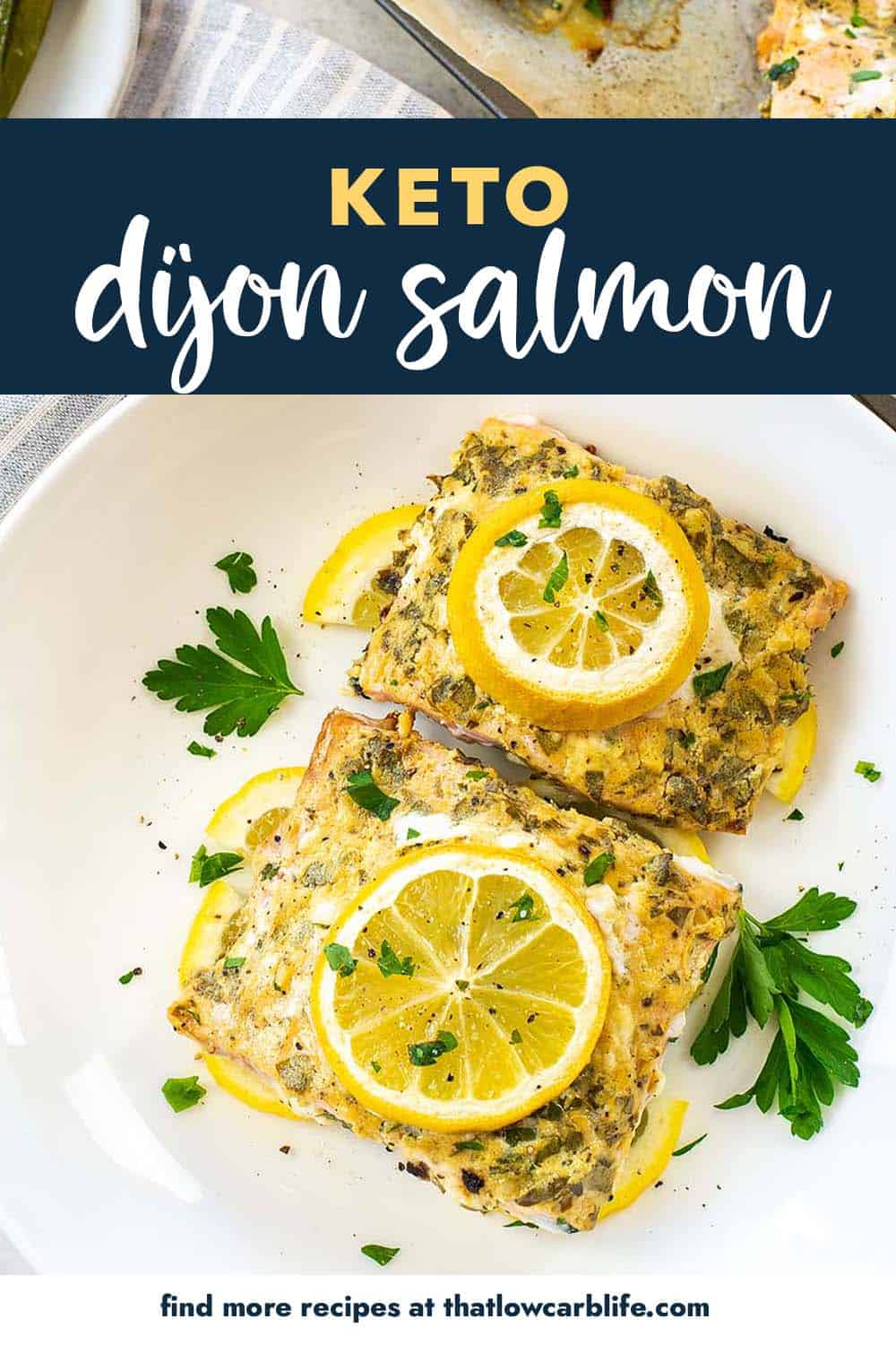 Dijon Salmon - A light & healthy dinner option! | That Low Carb Life