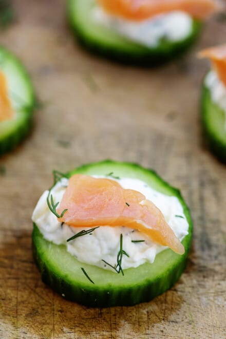 Cucumber Salmon Bites Recipe | That Low Carb Life