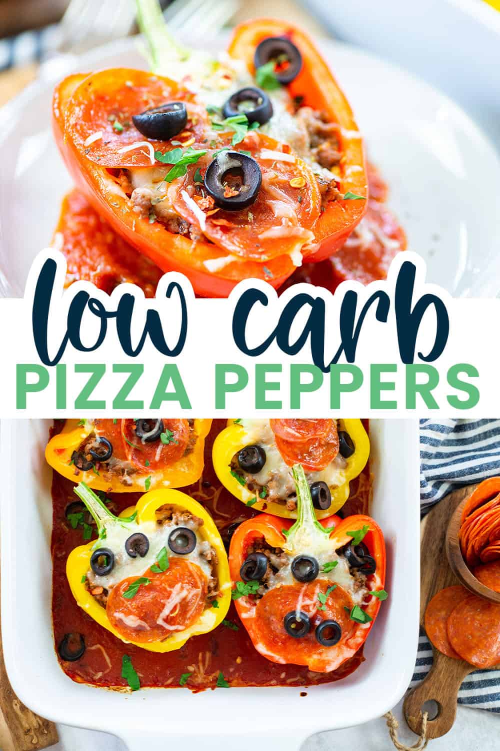 Pizza Stuffed Peppers That Low Carb Life