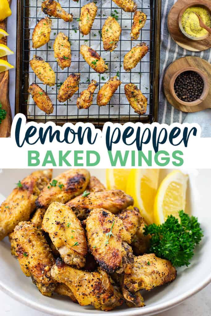 collage of keto chicken wings images.
