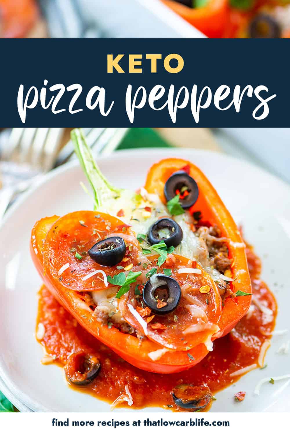 Pizza Stuffed Peppers That Low Carb Life