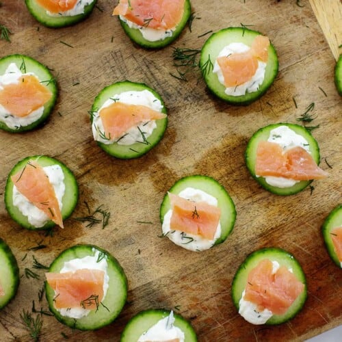 Cucumber Salmon Bites Recipe | That Low Carb Life