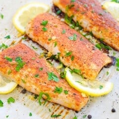 Baked Lemon Pepper Fish Recipe | That Low Carb Life