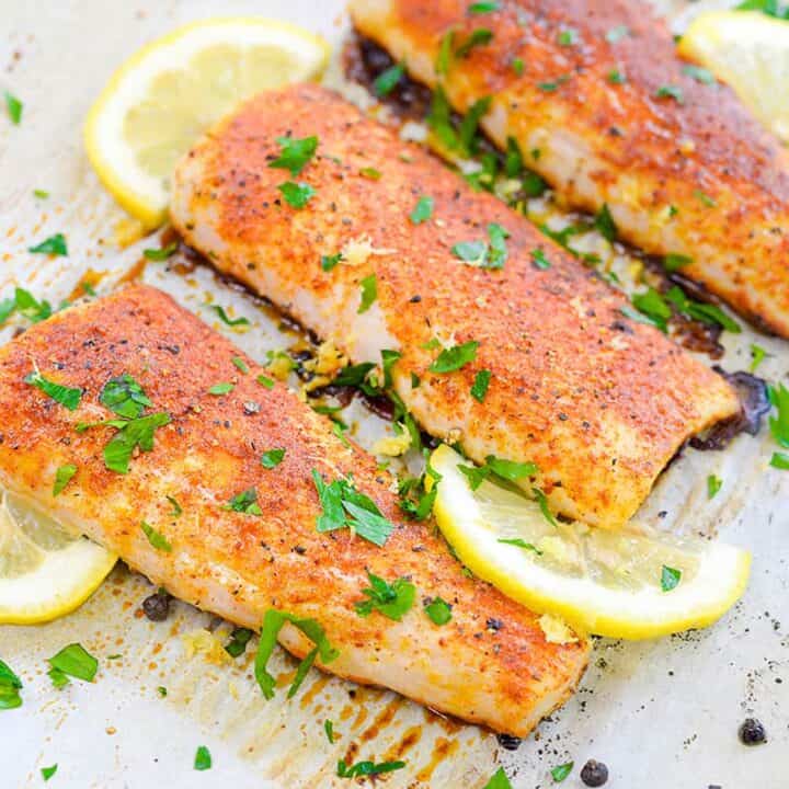 Baked Lemon Pepper Fish Recipe That Low Carb Life