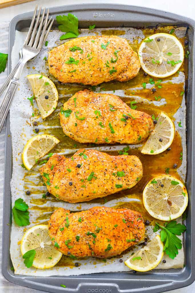 Baked Lemon Pepper Pork Chops | That Low Carb Life