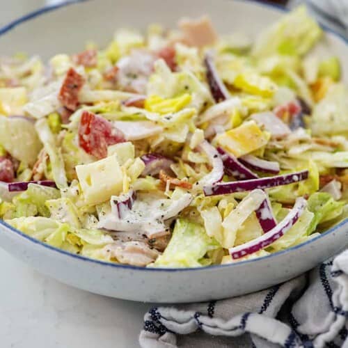 Keto Grinder Salad with Homemade Dressing That Low Carb Life