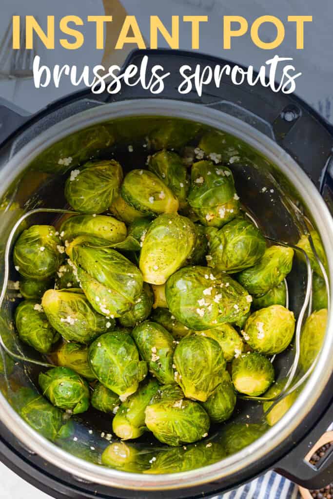 Brussels sprouts in pressure cooker.