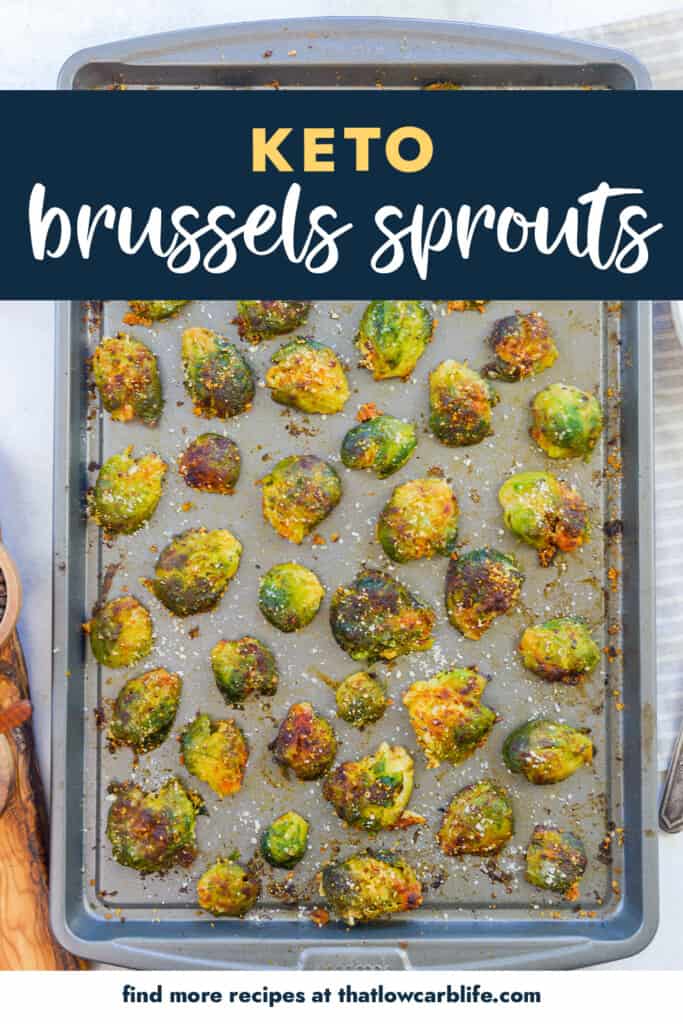 brussels sprouts on baking sheet.