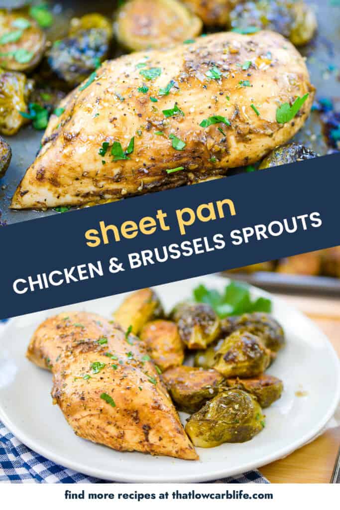 Collage of sheet pan chicken images.