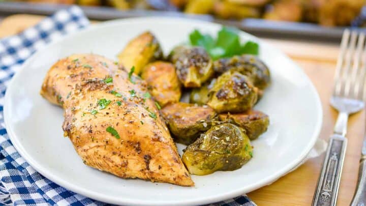 Sheet Pan Chicken and Brussels Sprouts-image