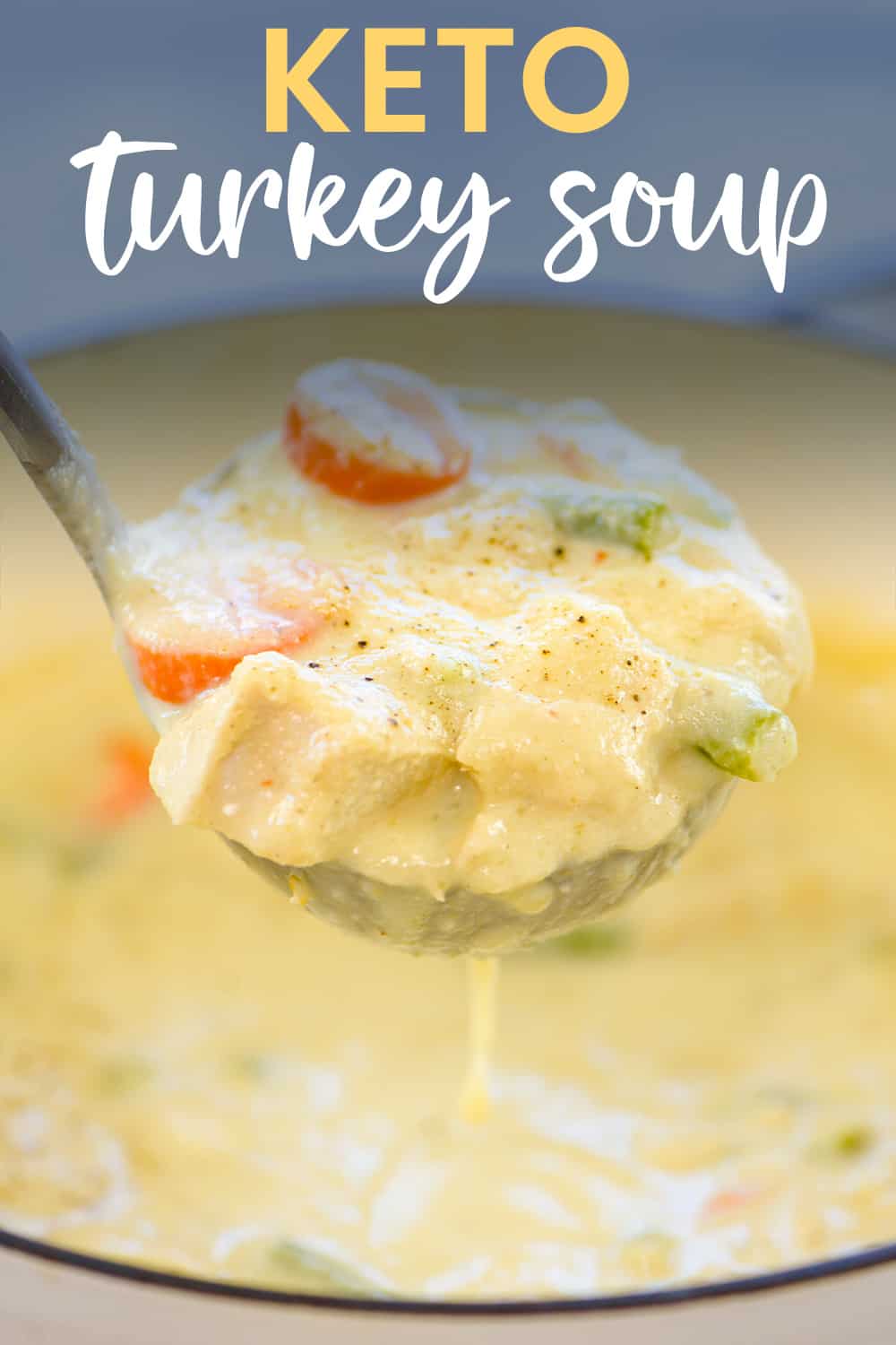 Keto Turkey Soup - Easy Leftover Soup | That Low Carb Life