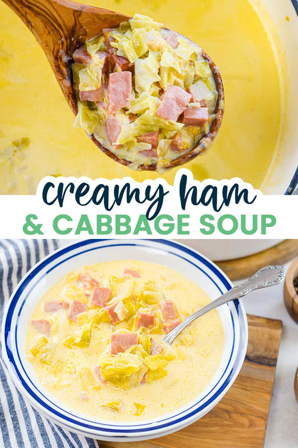 Keto Creamy Ham and Cabbage Soup That Low Carb Life
