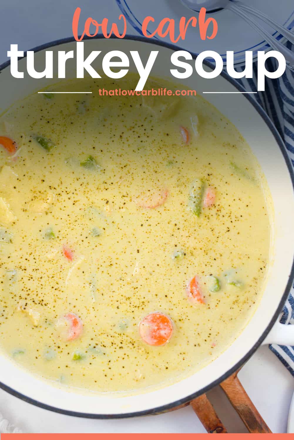 Keto Turkey Soup - Easy Leftover Soup | That Low Carb Life