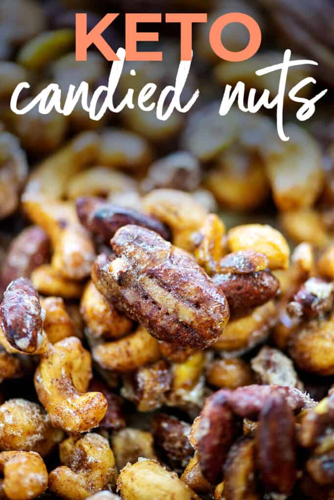 Close up of roasted nuts.