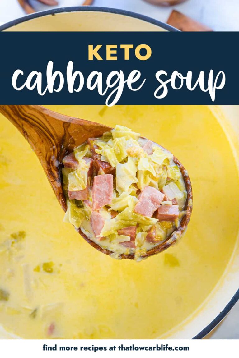 Keto Creamy Ham and Cabbage Soup That Low Carb Life