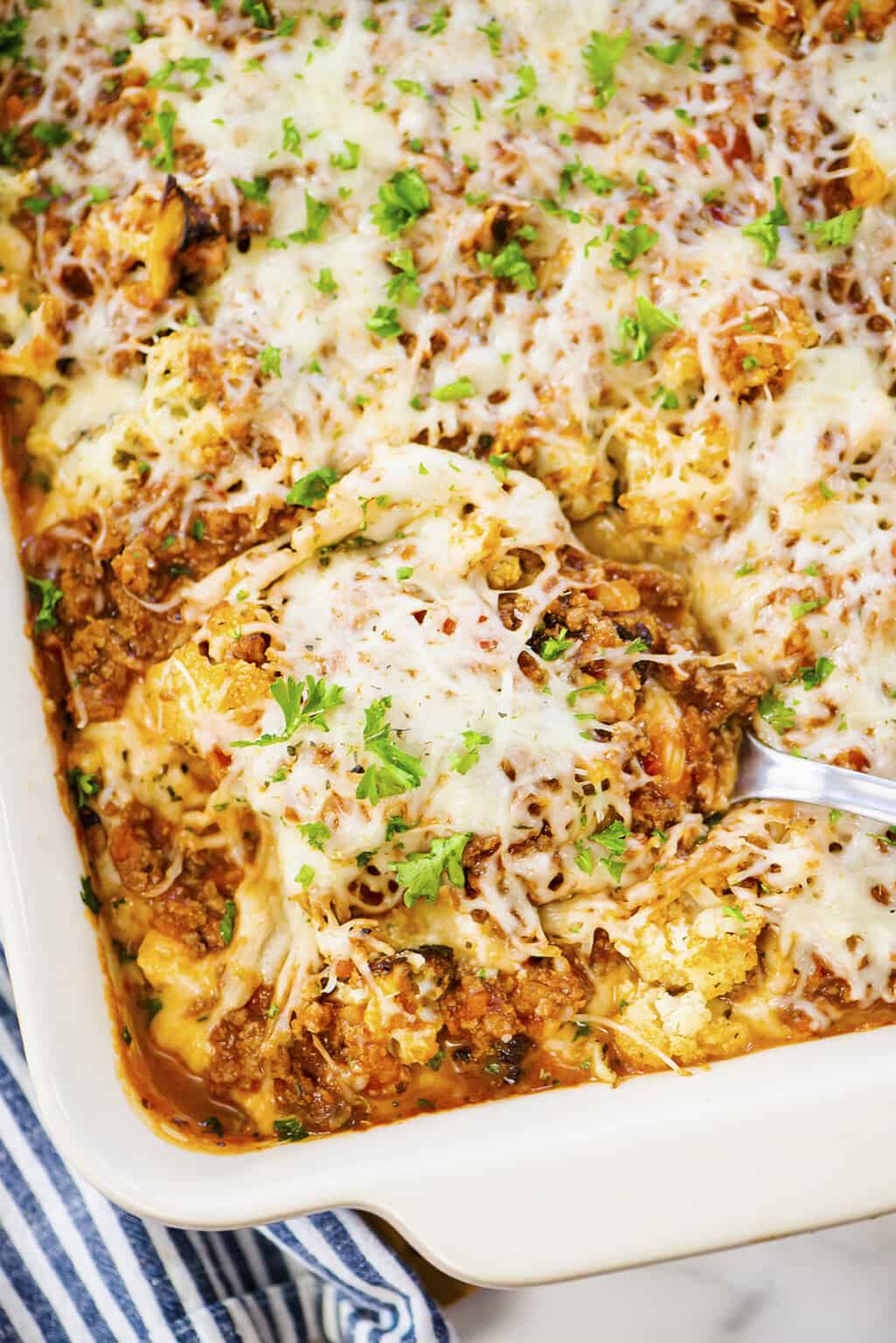 Cauliflower Baked Ziti | That Low Carb Life